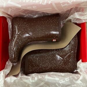 Glitter- Brown- Hunter Boots - 13C